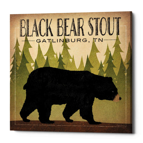 Image of 'Take a Hike Bear Black Bear Stout' by Ryan Fowler, Canvas Wall Art