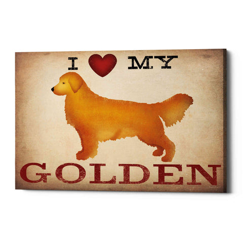 Image of 'Golden Dog at Show Love III' by Ryan Fowler, Canvas Wall Art