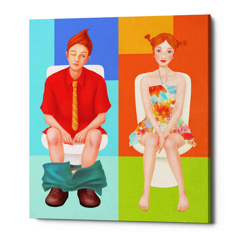 Image of 'Boy Meets Girl' by Sai Tamiya, Canvas Wall Art