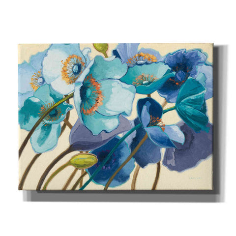 Image of 'Le Pavots Bleu' by Shirley Novak, Canvas Wall Art