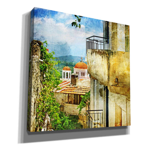 Image of 'Santorini II' Canvas Wall Art,Size 1 Square