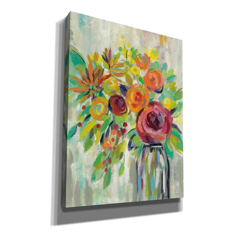 Image of 'Flower Still Life II' by Silvia Vassileva, Canvas Wall Art,Size 1 Square