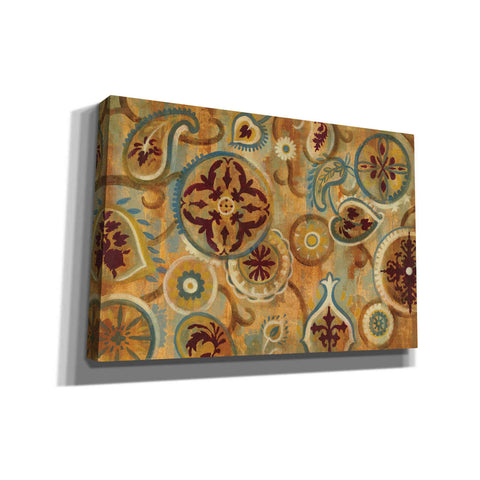 Image of 'Burnt Paisley and Mandalas' by Silvia Vassileva, Canvas Wall Art,Size 1 Square