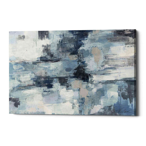 Image of 'In The Clouds Indigo and Grey' by Silvia Vassileva, Canvas Wall Art,Size A Landscape