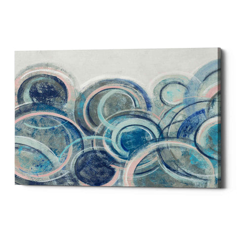 Image of 'Variation Blue Grey Pink' by Silvia Vassileva, Canvas Wall Art,Size B Landscape
