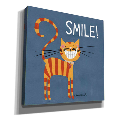 Image of 'Happy Cats Smile' by Anne Tavoletti, Canvas Wall Art