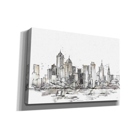 Image of 'Skyline Sketches III' by Anne Tavoletti, Canvas Wall Art