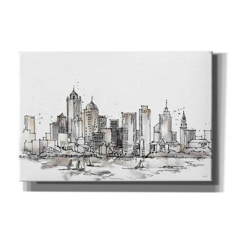 Image of 'Skyline Sketches III' by Anne Tavoletti, Canvas Wall Art
