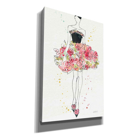 Image of 'Floral Fashion II' by Anne Tavoletti, Canvas Wall Art