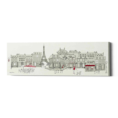 Image of 'World Cafe II Paris Panoramic' by Avery Tillmon, Canvas Wall Art