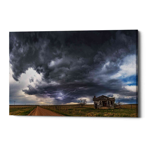 Image of 'Pawnee School Storm' by Darren White, Canvas Wall Art