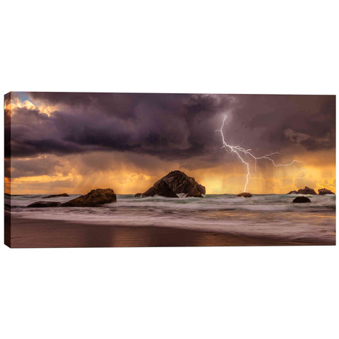 Image of 'Storm at Face Rock' by Darren White, Canvas Wall Art