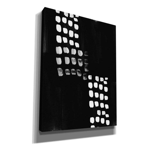 Image of 'Black and White Abstract' by Linda Woods, Canvas Wall Art