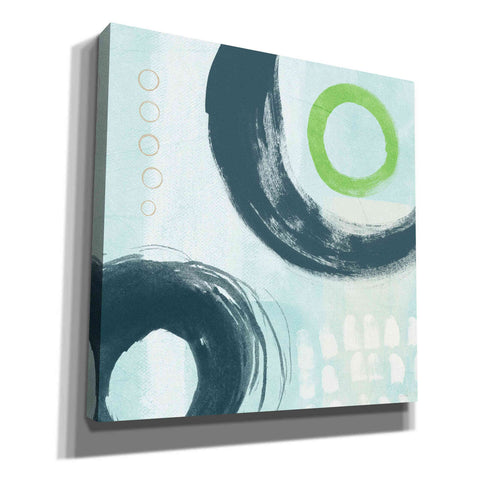 Image of 'Blue Circles III' by Linda Woods, Canvas Wall Art