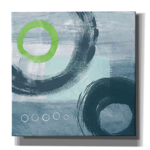 Image of 'Blue Circles I' by Linda Woods, Canvas Wall Art