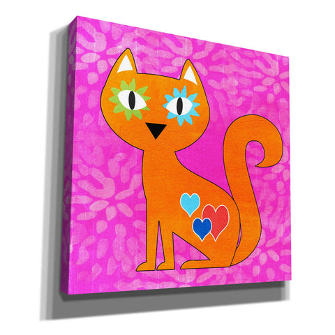 Image of 'Day Of The Dead Cat' by Linda Woods, Canvas Wall Art