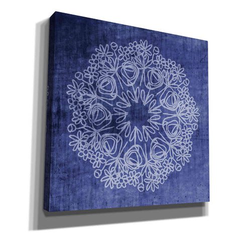 Image of 'Indigo Mandala' by Linda Woods, Canvas Wall Art