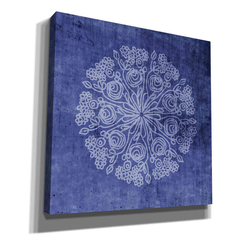Image of 'Indigo Mandala 2' by Linda Woods, Canvas Wall Art
