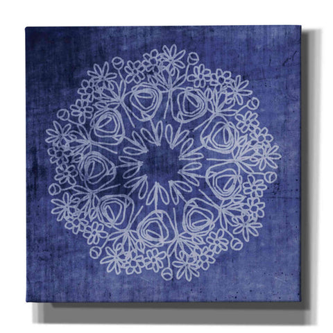Image of 'Indigo Mandala' by Linda Woods, Canvas Wall Art