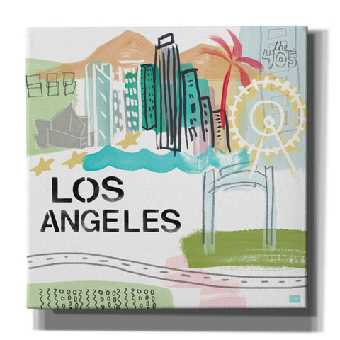 Image of 'Los Angeles' by Linda Woods, Canvas Wall Art