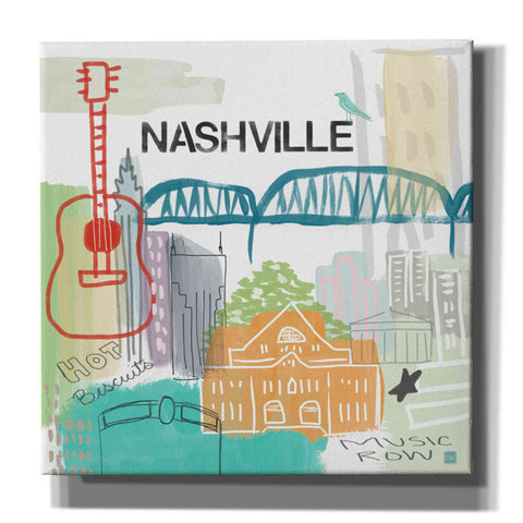 Image of 'Nashville' by Linda Woods, Canvas Wall Art