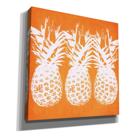 Image of 'Orange Pineapples' by Linda Woods, Canvas Wall Art