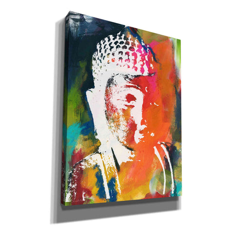 Image of 'Painted Buddha V' by Linda Woods, Canvas Wall Art
