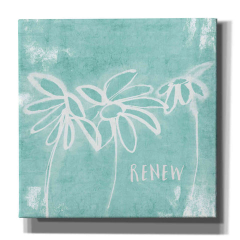 Image of 'Renew Mint' by Linda Woods, Canvas Wall Art