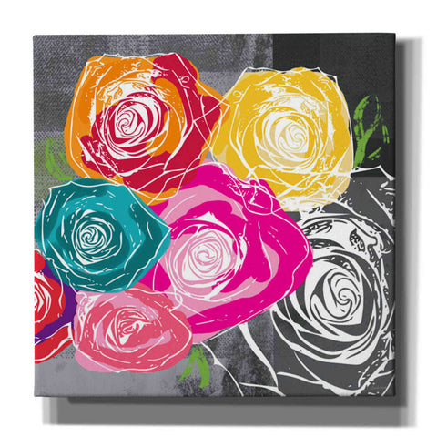 Image of 'Colorful Roses II' by Linda Woods, Canvas Wall Art