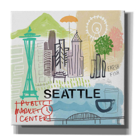 Image of 'Seattle' by Linda Woods, Canvas Wall Art