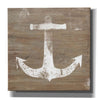 'White Anchor on Natural' by Linda Woods, Canvas Wall Art