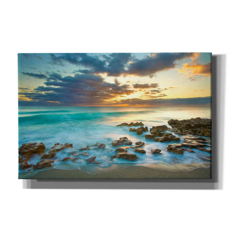 Image of 'Ocean Sunrise' by Patrick Zephyr, Canvas Wall Art,Size A Landscape