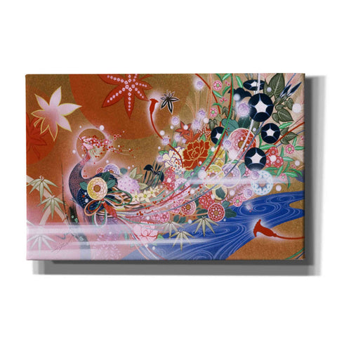 Image of 'Flowers Peacock' by Zigen Tanabe, Giclee Canvas Wall Art