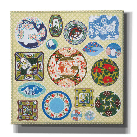 Image of 'Japanese Antique Plates' by Zigen Tanabe, Giclee Canvas Wall Art