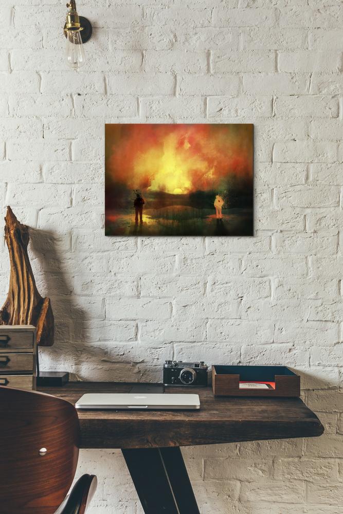 'Roads' by Mario Sanchez Nevado, Canvas Wall Art,12x16