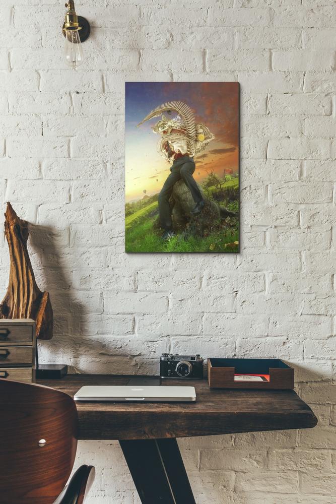 'Afraid of Monsters' by Mario Sanchez Nevado, Canvas Wall Art,12x18