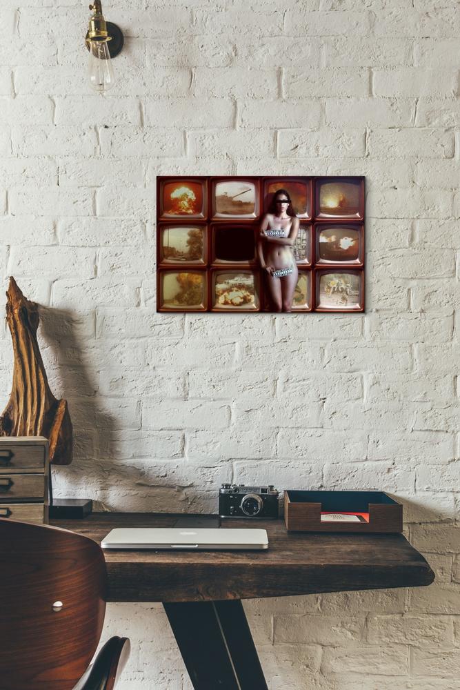 'Retransmission' by Mario Sanchez Nevado, Canvas Wall Art,18x12