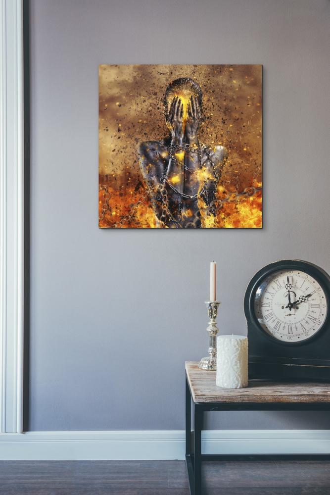 'Through Ashes Rise' by Mario Sanchez Nevado, Canvas Wall Art,18x18