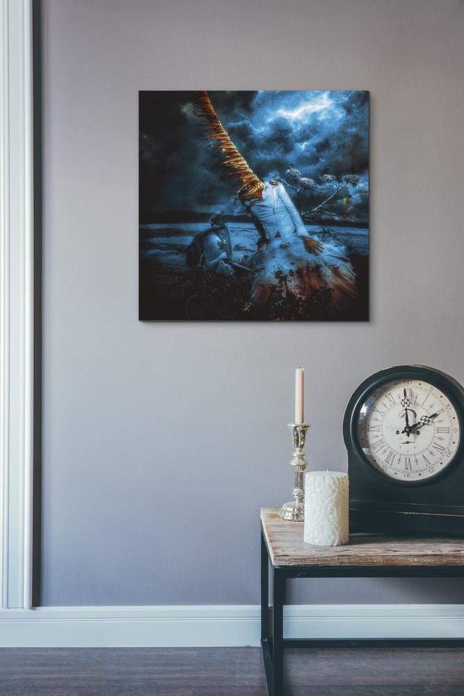 'July 10th 1985' by Mario Sanchez Nevado, Canvas Wall Art,18x18