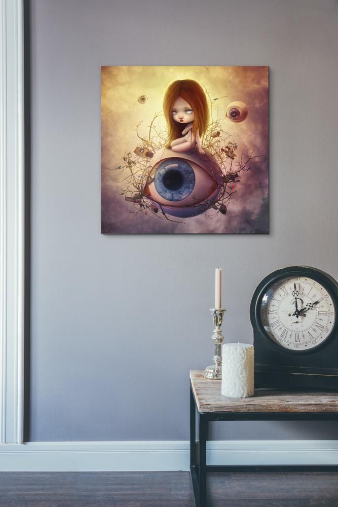 'Big Brother Sin' by Mario Sanchez Nevado, Canvas Wall Art,18x18