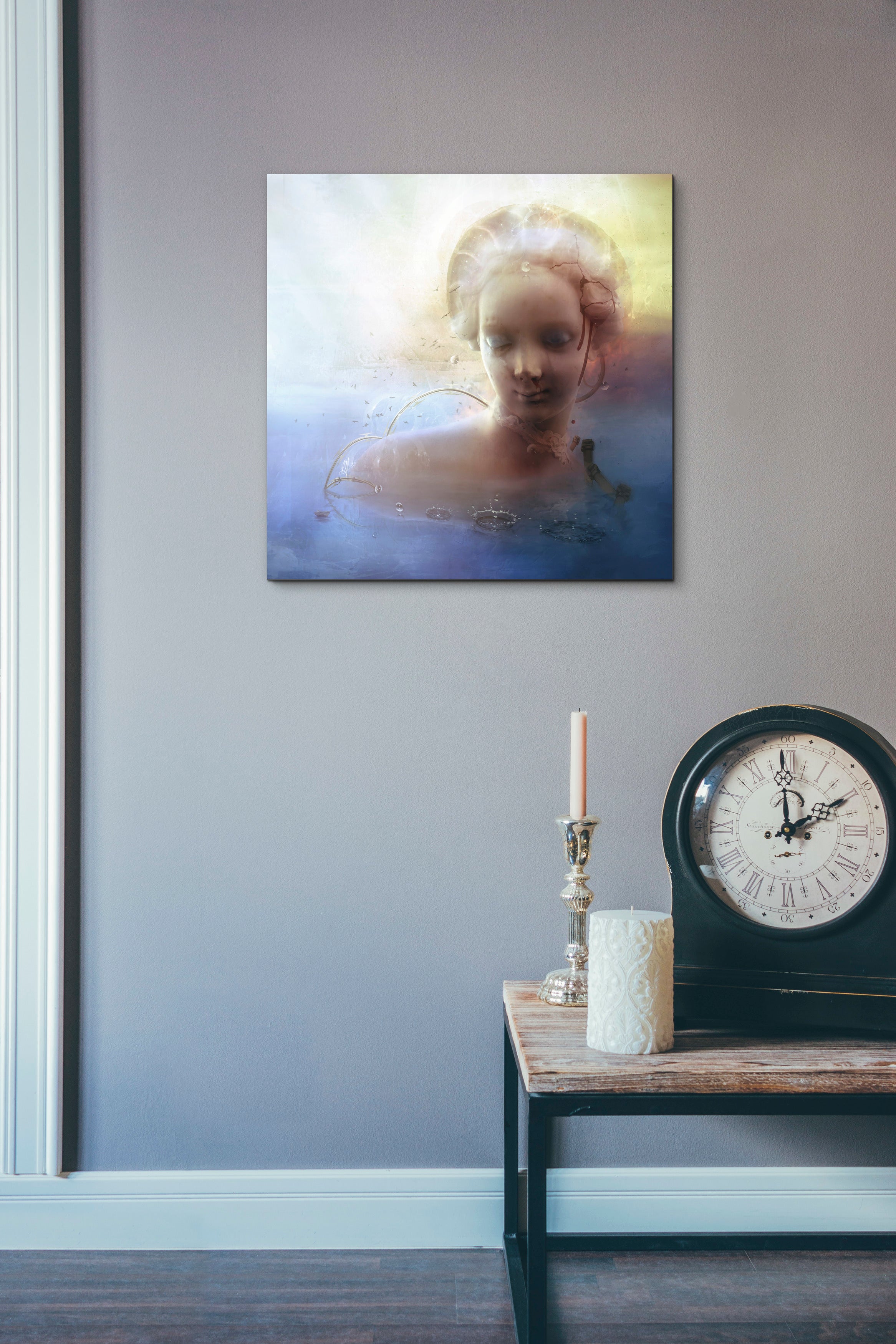 'Anachronic Circles' by Mario Sanchez Nevado, Canvas Wall Art,18x18