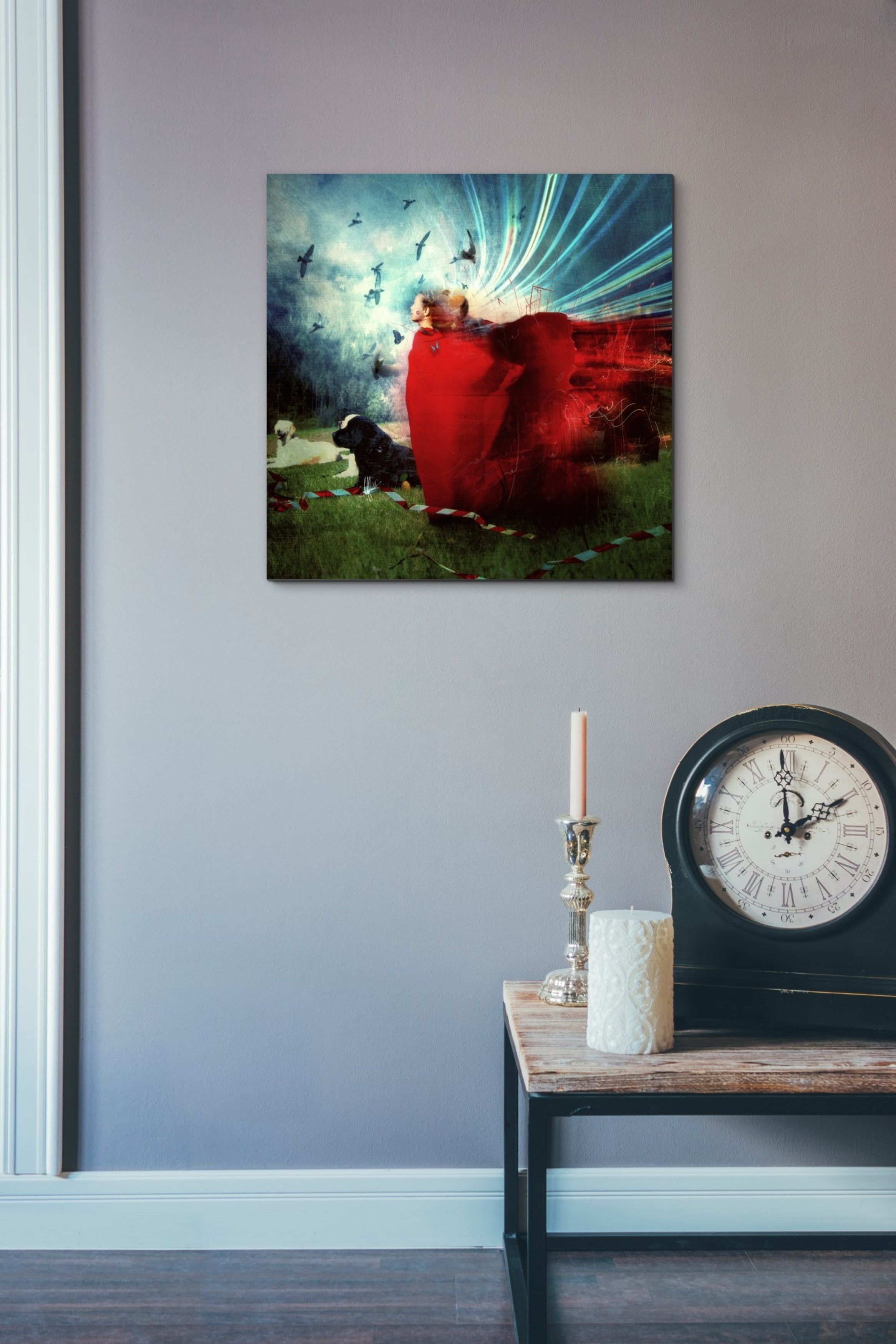 'The Strange Blind Sensation' by Mario Sanchez Nevado, Canvas Wall Art,18x18