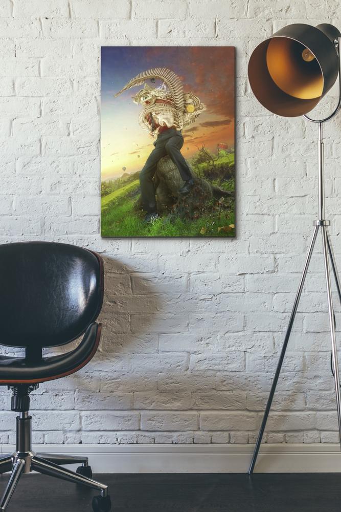 'Afraid of Monsters' by Mario Sanchez Nevado, Canvas Wall Art,18x26