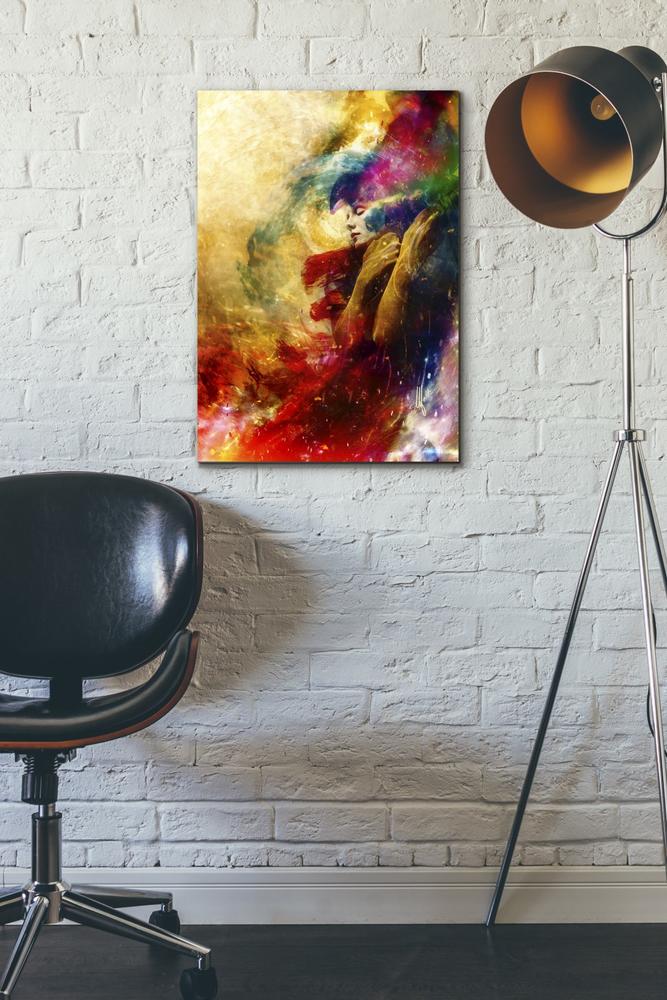 'Golden Gloom' by Mario Sanchez Nevado, Canvas Wall Art,18x26