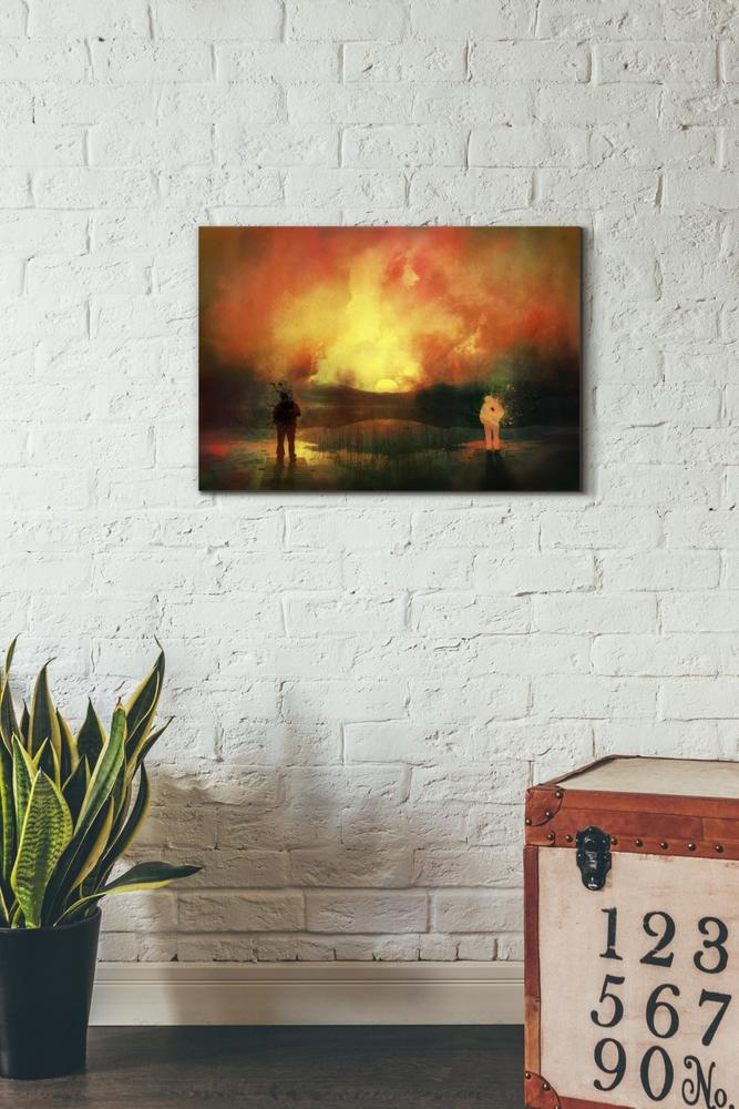 'Roads' by Mario Sanchez Nevado, Canvas Wall Art,18x26