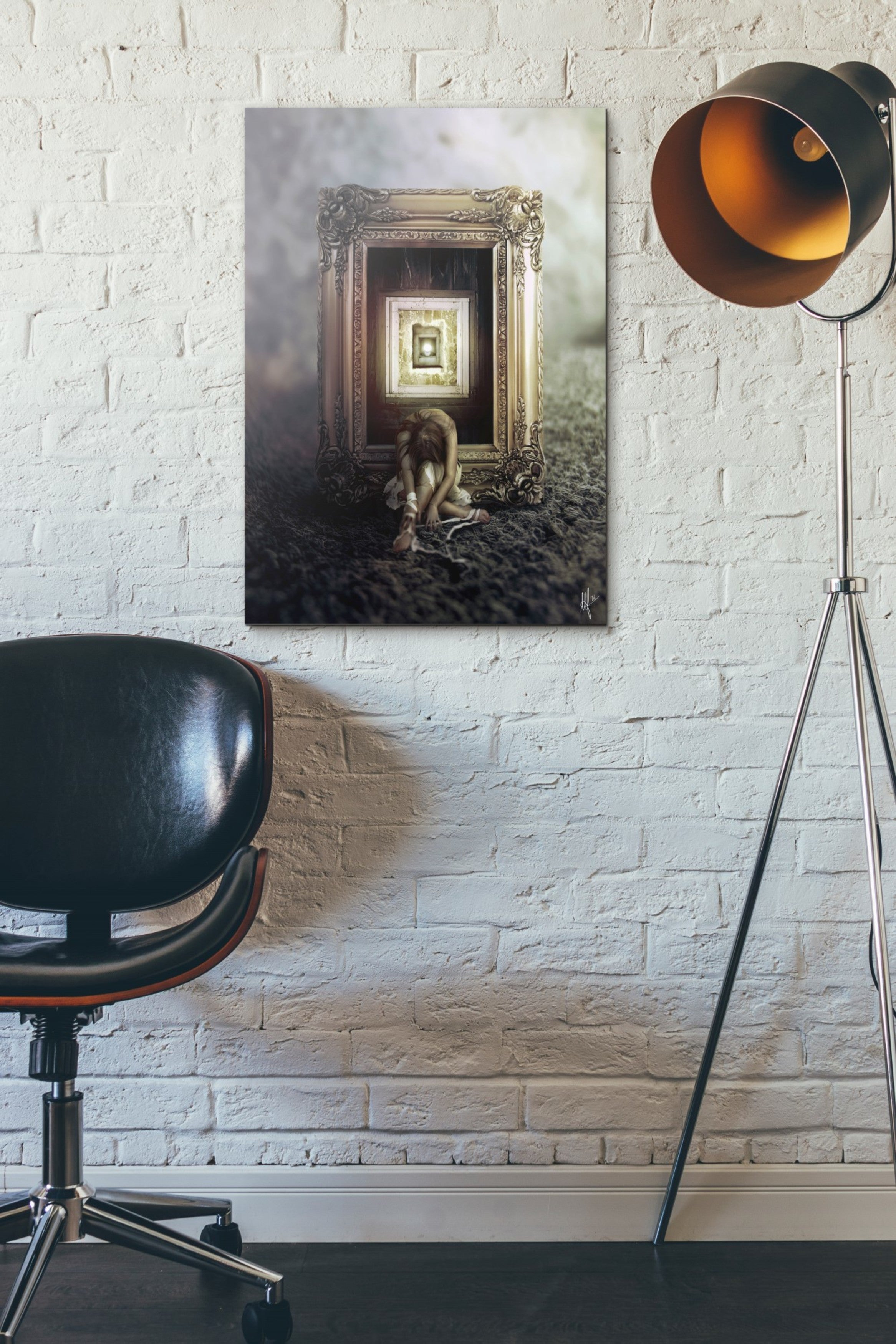 'Shrink' by Mario Sanchez Nevado, Canvas Wall Art,18x26