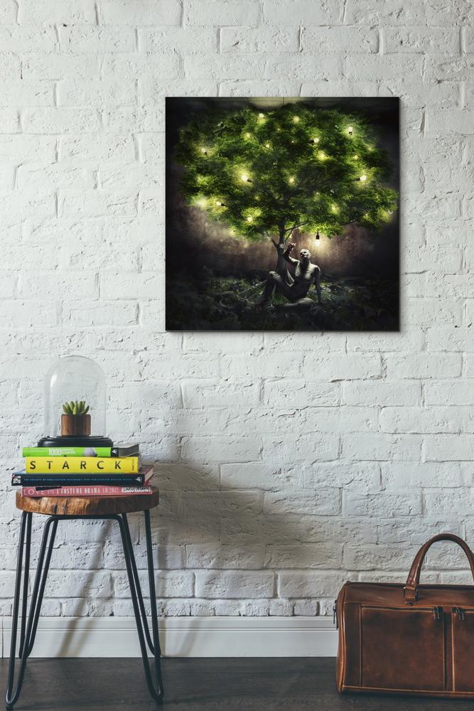 'Dear Darkness' by Mario Sanchez Nevado, Canvas Wall Art,26x26