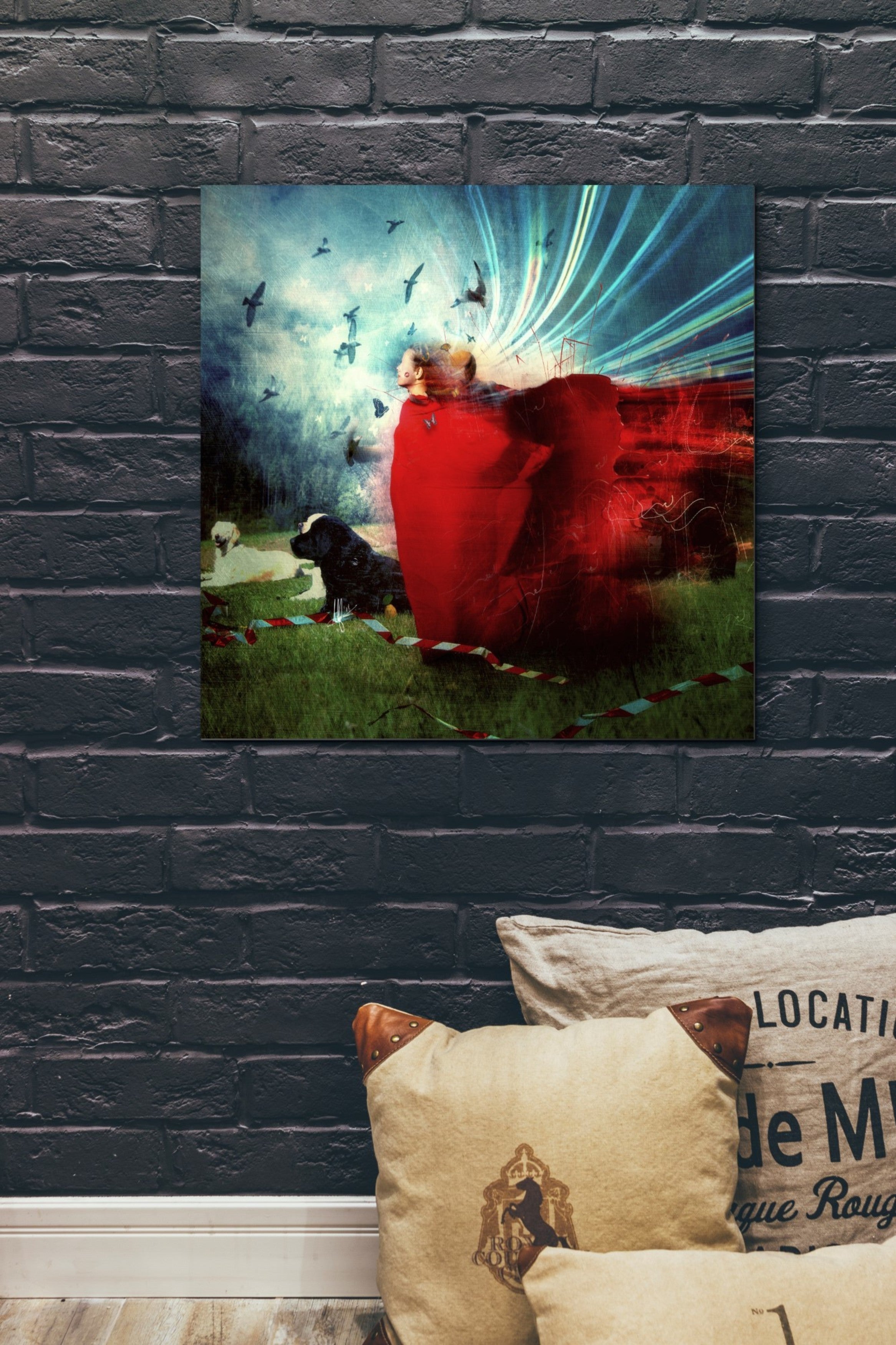 'The Strange Blind Sensation' by Mario Sanchez Nevado, Canvas Wall Art,26x26