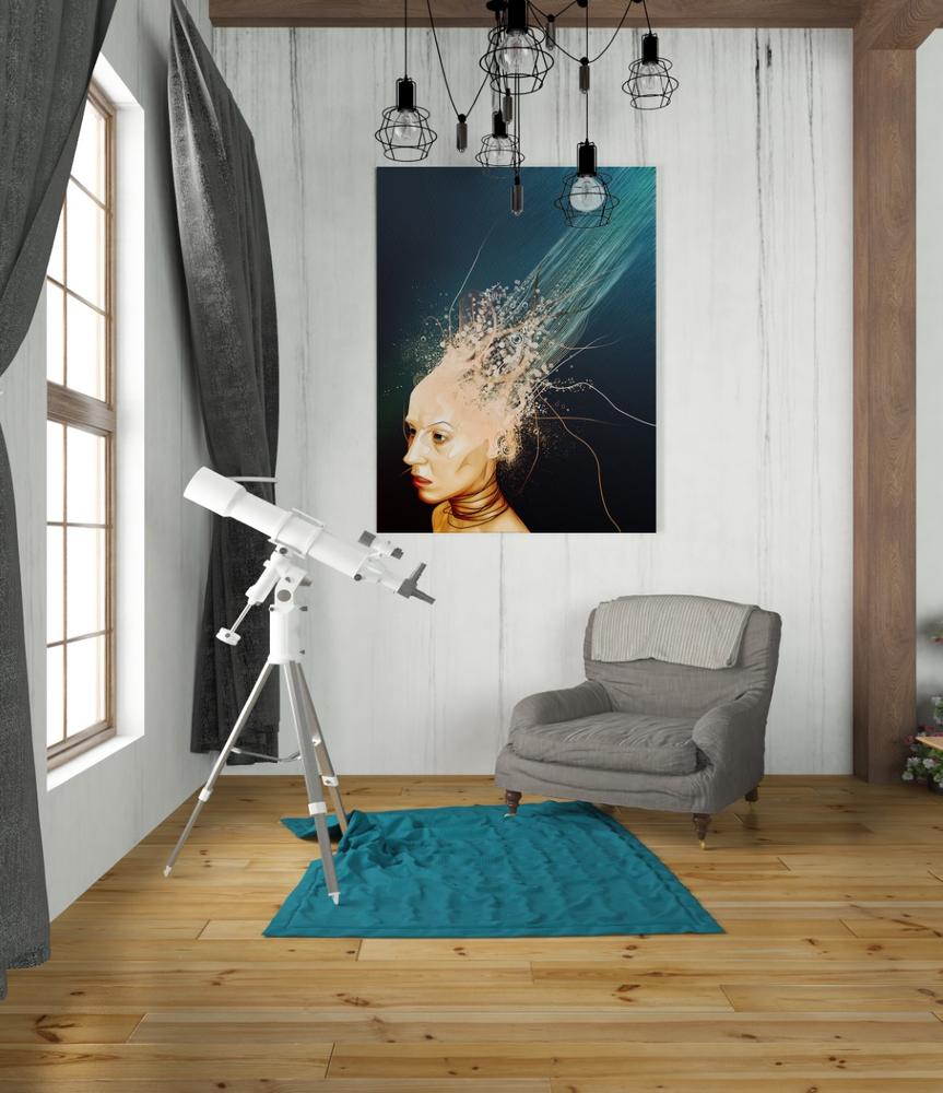 'Emotionless' by Mario Sanchez Nevado, Canvas Wall Art,26x34