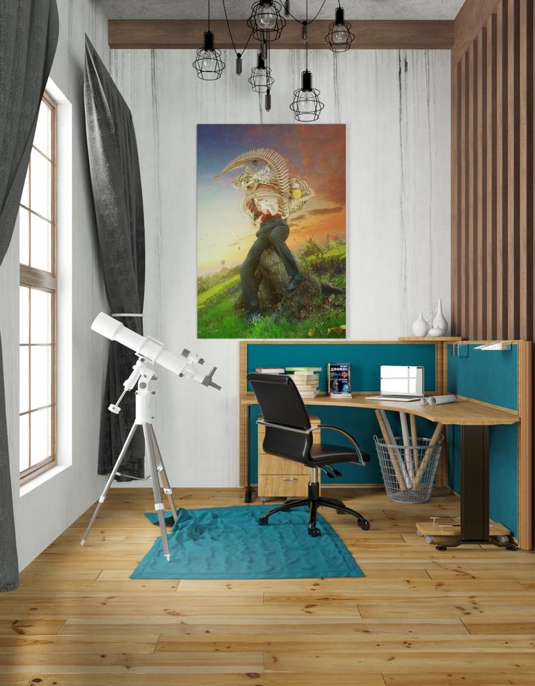 'Afraid of Monsters' by Mario Sanchez Nevado, Canvas Wall Art,26x40